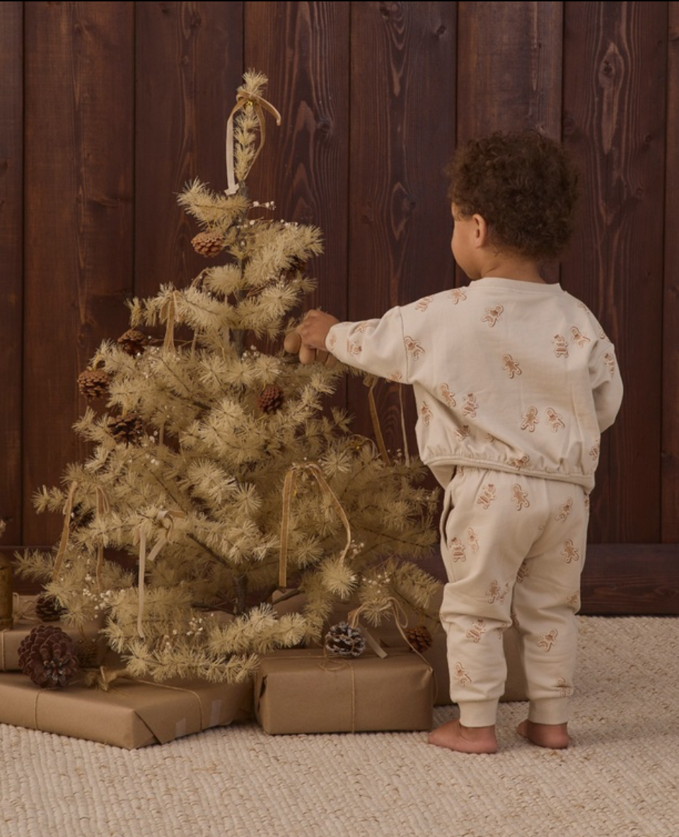 Relaxed Fleece Sweatpant || Gingerbread - Quincy Mae