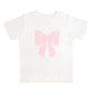 Lace Bow Puff Ink Short Sleeve T-Shirt