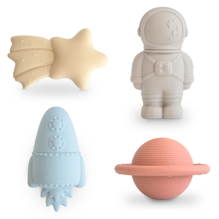 Space Mold Free Bath Play Set - 4 Pack - Mushie & Co