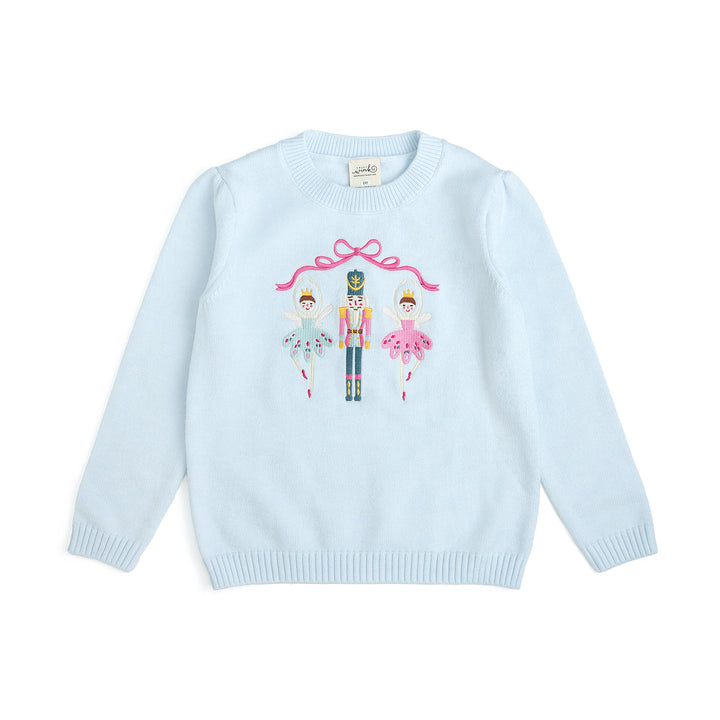 Nutcracker Embroidered Christmas Sweater - Sweet Wink
