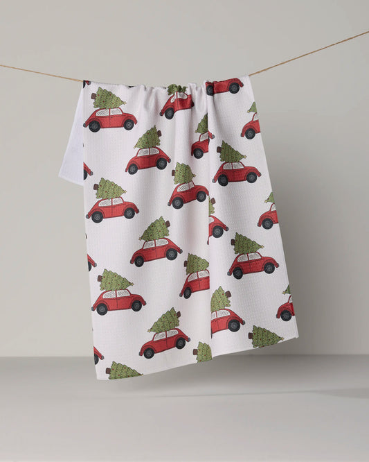 Merry Miles Tea Towel