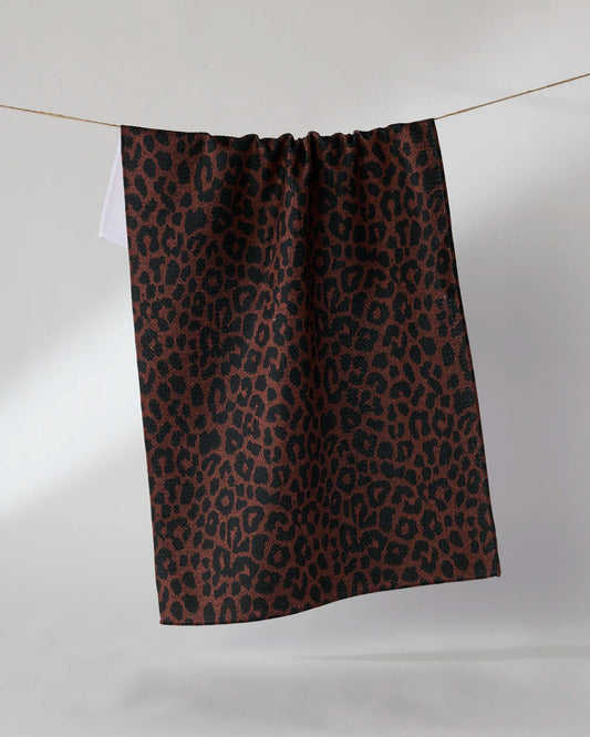 Midnight Safari Tea Towel
