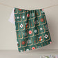 Moss Tile Toss Tea Towel