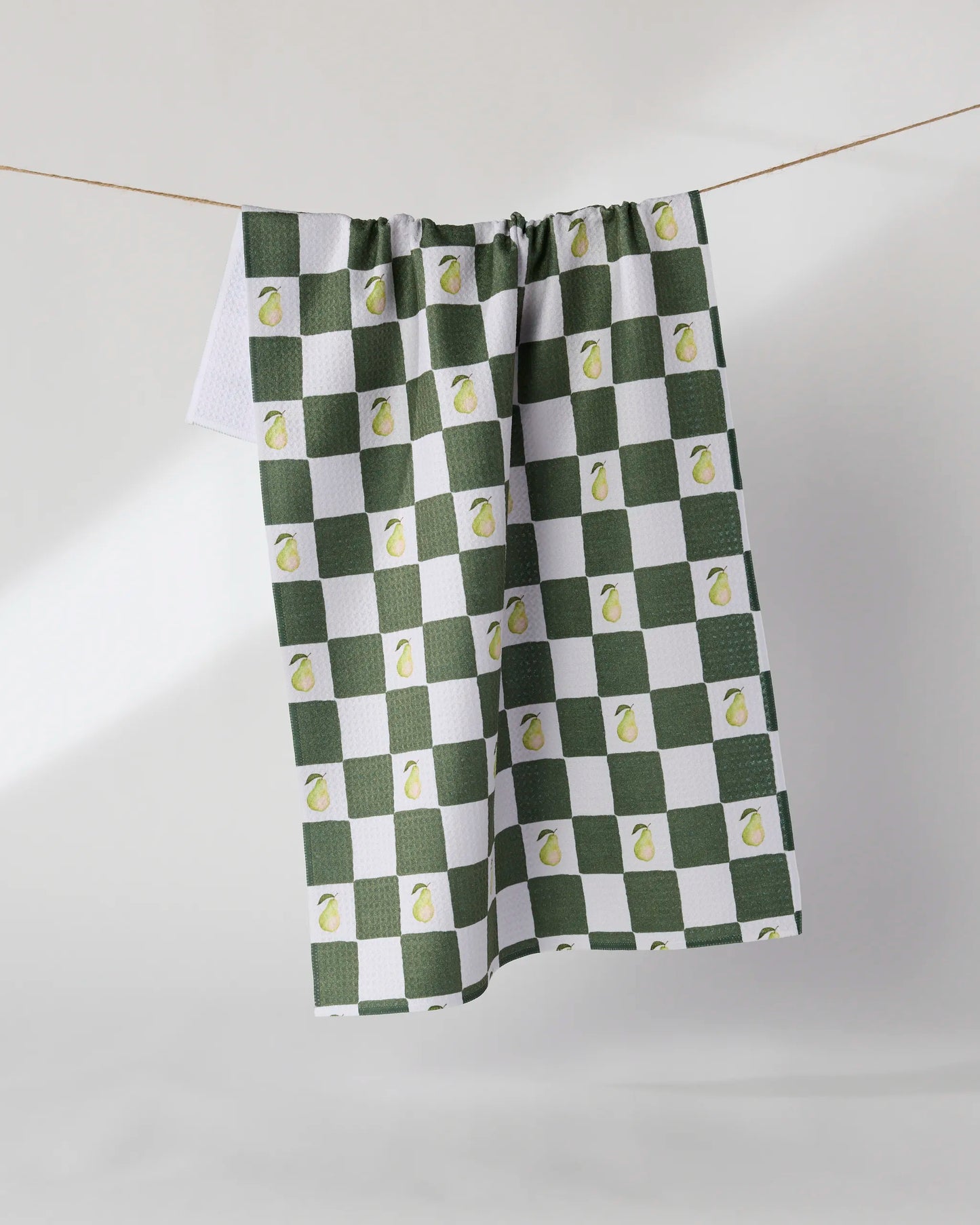 Pear Checker Tea Towel