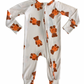 Little Boo Bear Gingham Zipper Romper