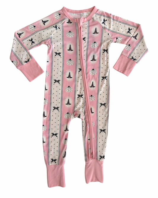 Pretty Little Pumpkins Zipper Romper