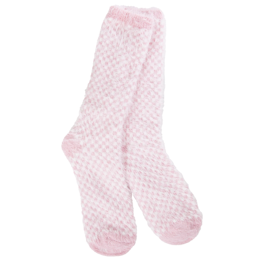 Holiday Candy Pink Check Crew - Worlds Softest