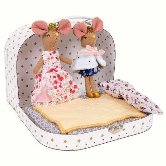 King and Queen Mice in Heart Shape Box - Levlovs