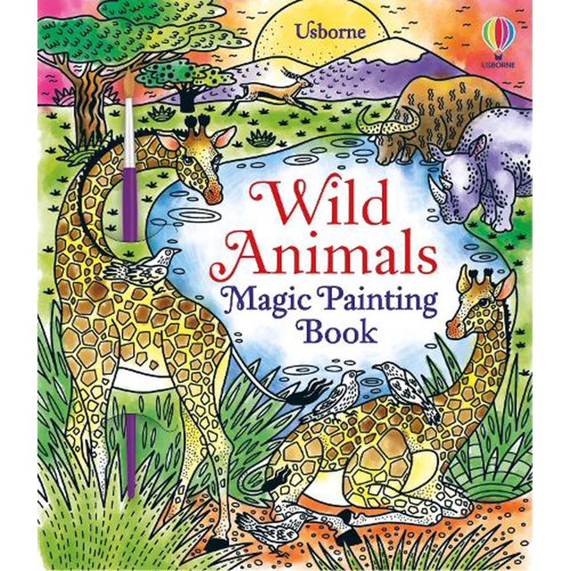 Magic Painting Book- Wild Animals - Usborne