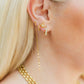Screwback Stud Earrings - Devin Duster Gold