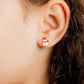 Screwback Stud Earrings - Frosty Snowman