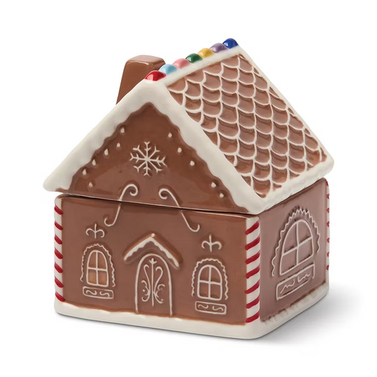 Gingerbread Ceramic House Candle