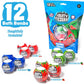 Tub Works® Fruity Fizzers™ Bubbling Bath Bombs for Kids, Variety 12 Pack | Dye-Free & Naturally-Derived