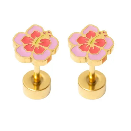 Hibiscus Stud Earrings