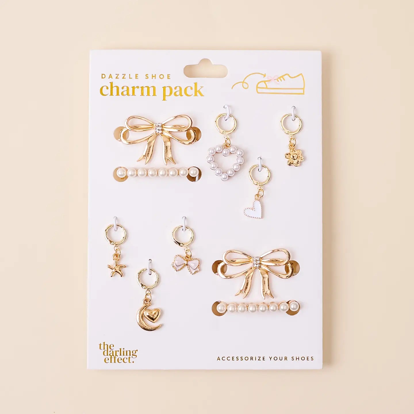 Dazzle Shoe Charm Pack-Pretty in Pearl - The Darling Effect