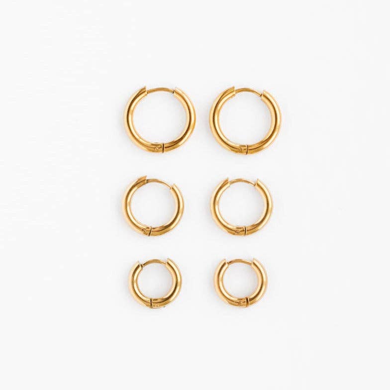 Endless Hoop: Gold / 8mm - Baby Sweet Pea's Boutique