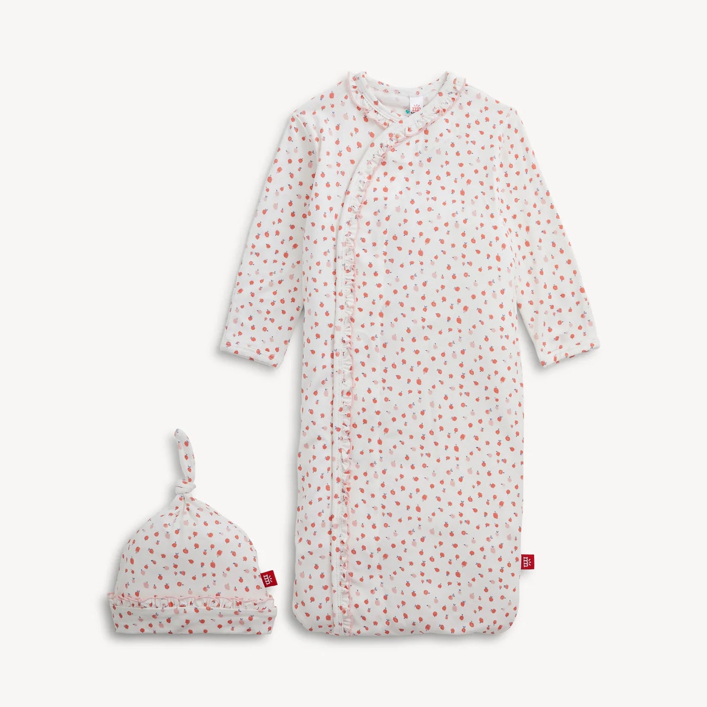 Apple Blossom Modal Magnetic Gown & Hat Set NB-3 Months
