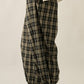 Bailey Plaid High-Waist Wide-Leg Pocket Balloon Pants