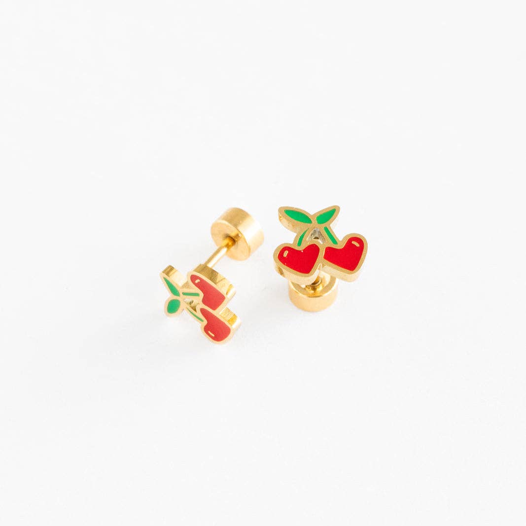 Cherries Studs