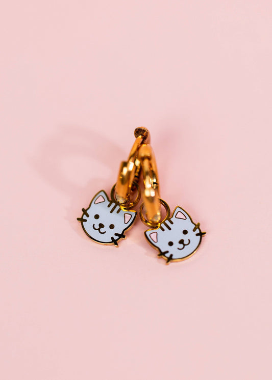 Gray Cat Charms - Pierced Co