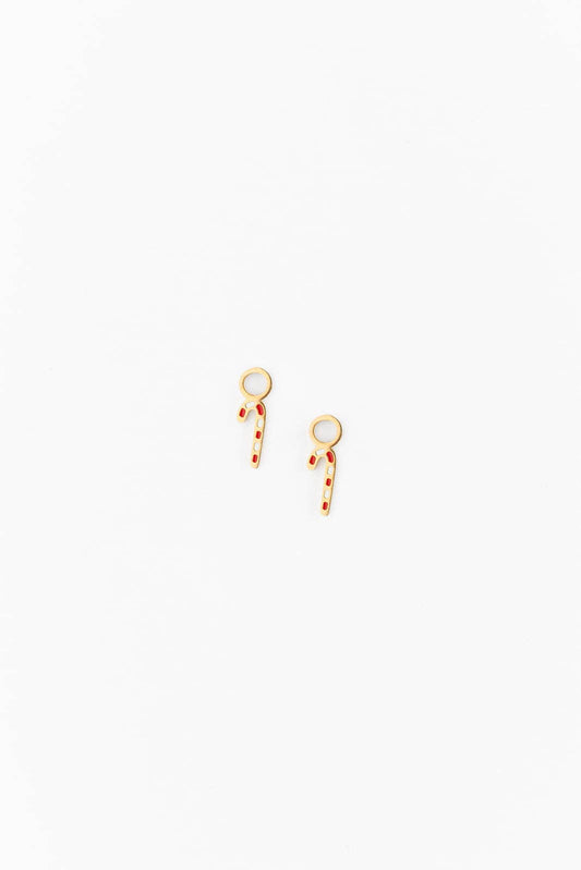 Candy Cane Charm: Pair