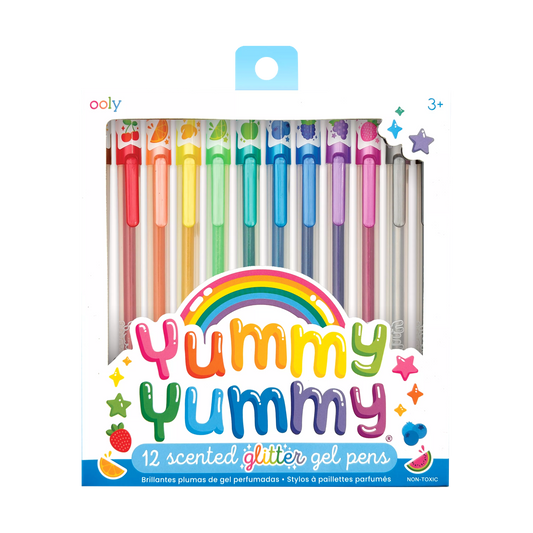 Yummy Yummy: Scented Glitter Gel Pens (Set of 12) - Ooly
