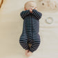 Dress Blues Striped Modal Rib Sleeper