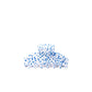 Blue Speckled 4TH of July Acetate Claw