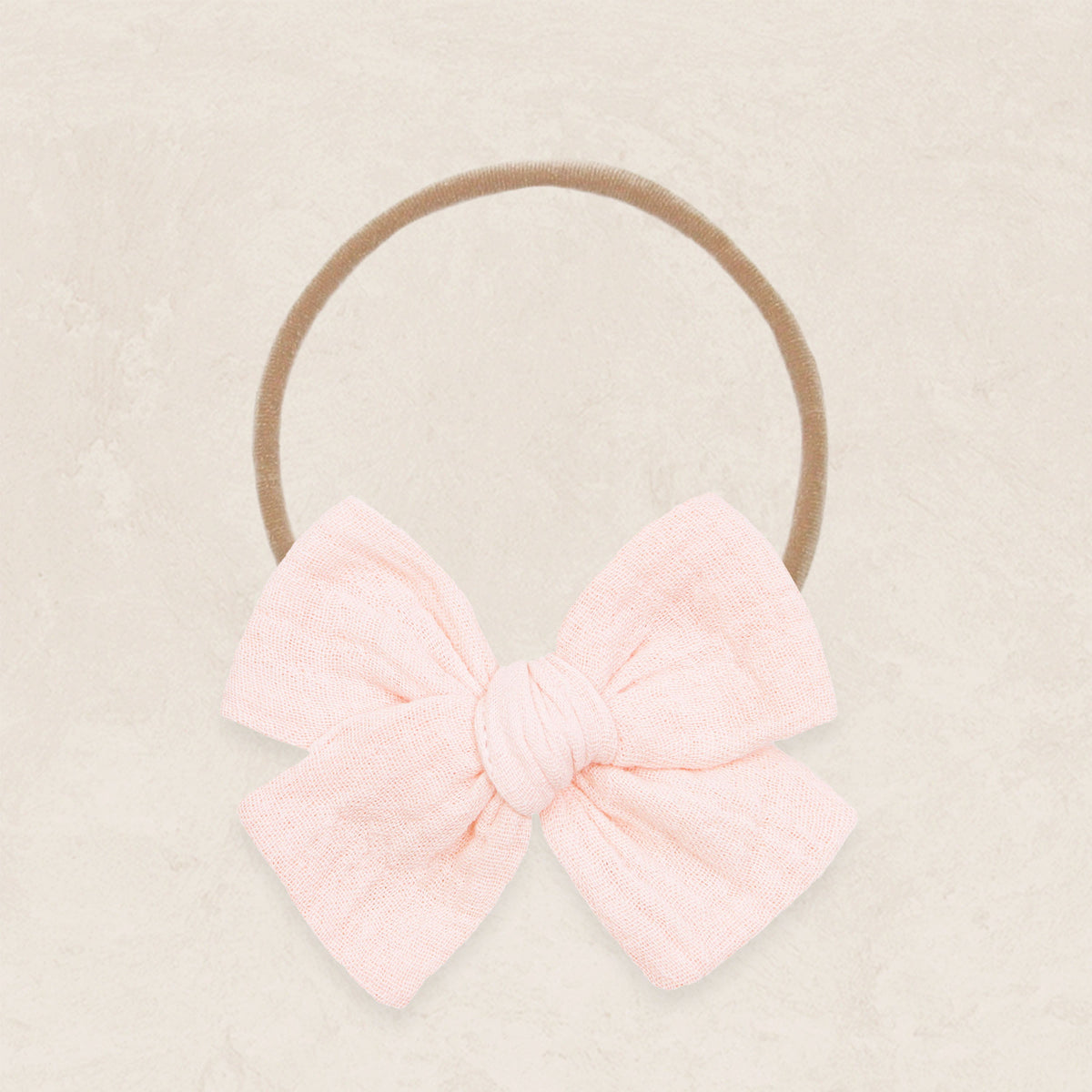 Adventure Bow - Blush Headband - Lou Lou & Co