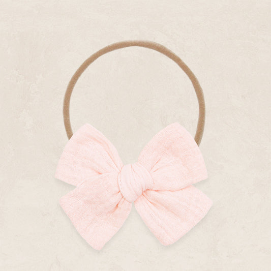 Adventure Bow - Blush Headband - Lou Lou & Co