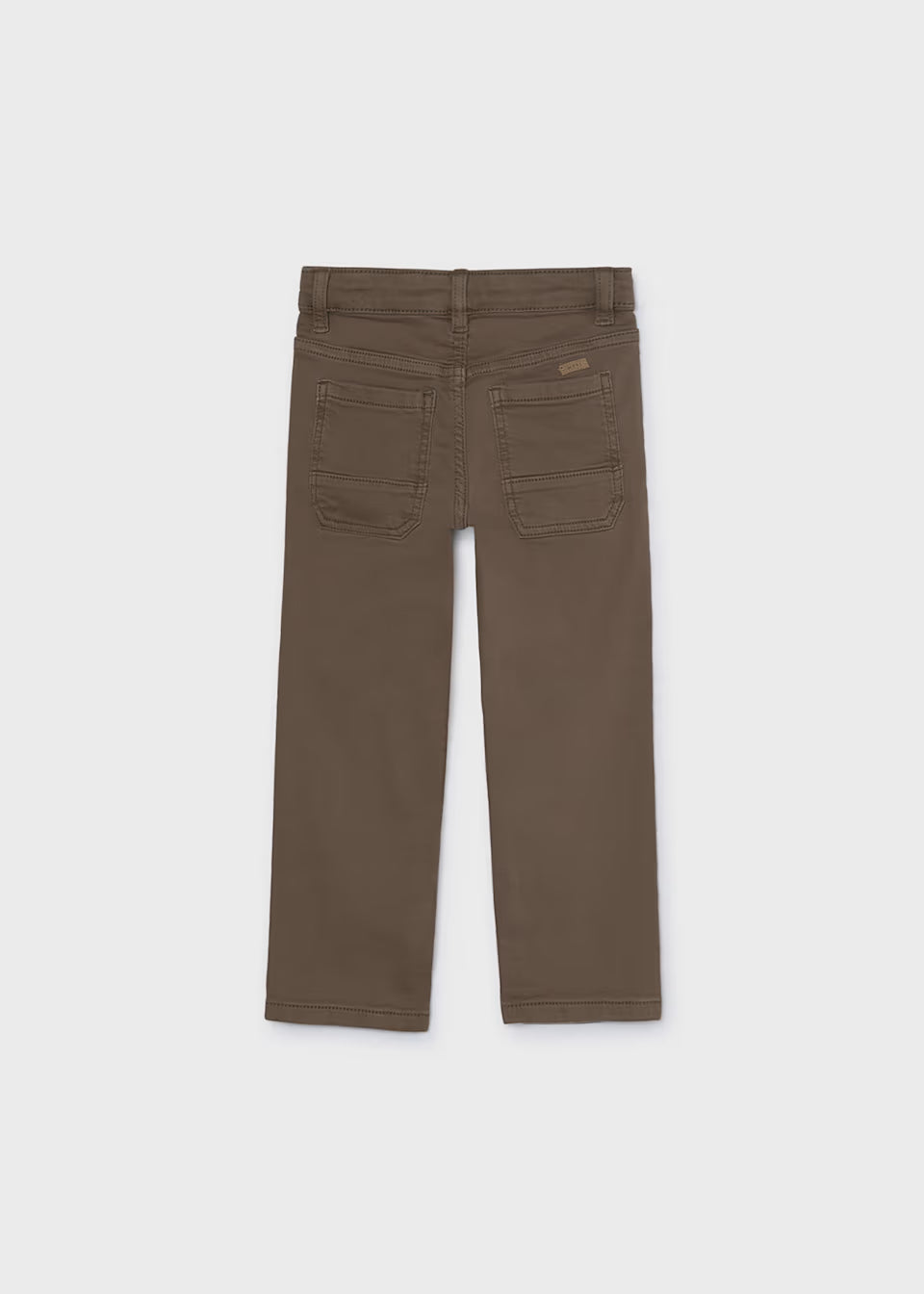 Boy Regular Fit Pants- Brown