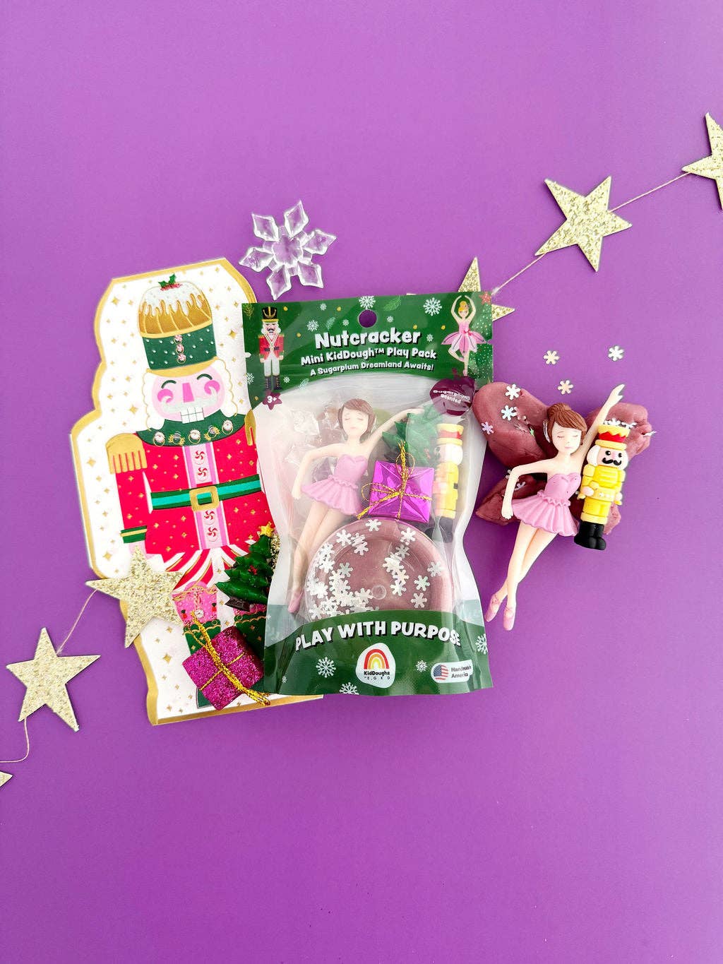 Nutcracker Mini KidDough Play Pack - Earth Grown KidDoughs (KidDoughs by EGKD)