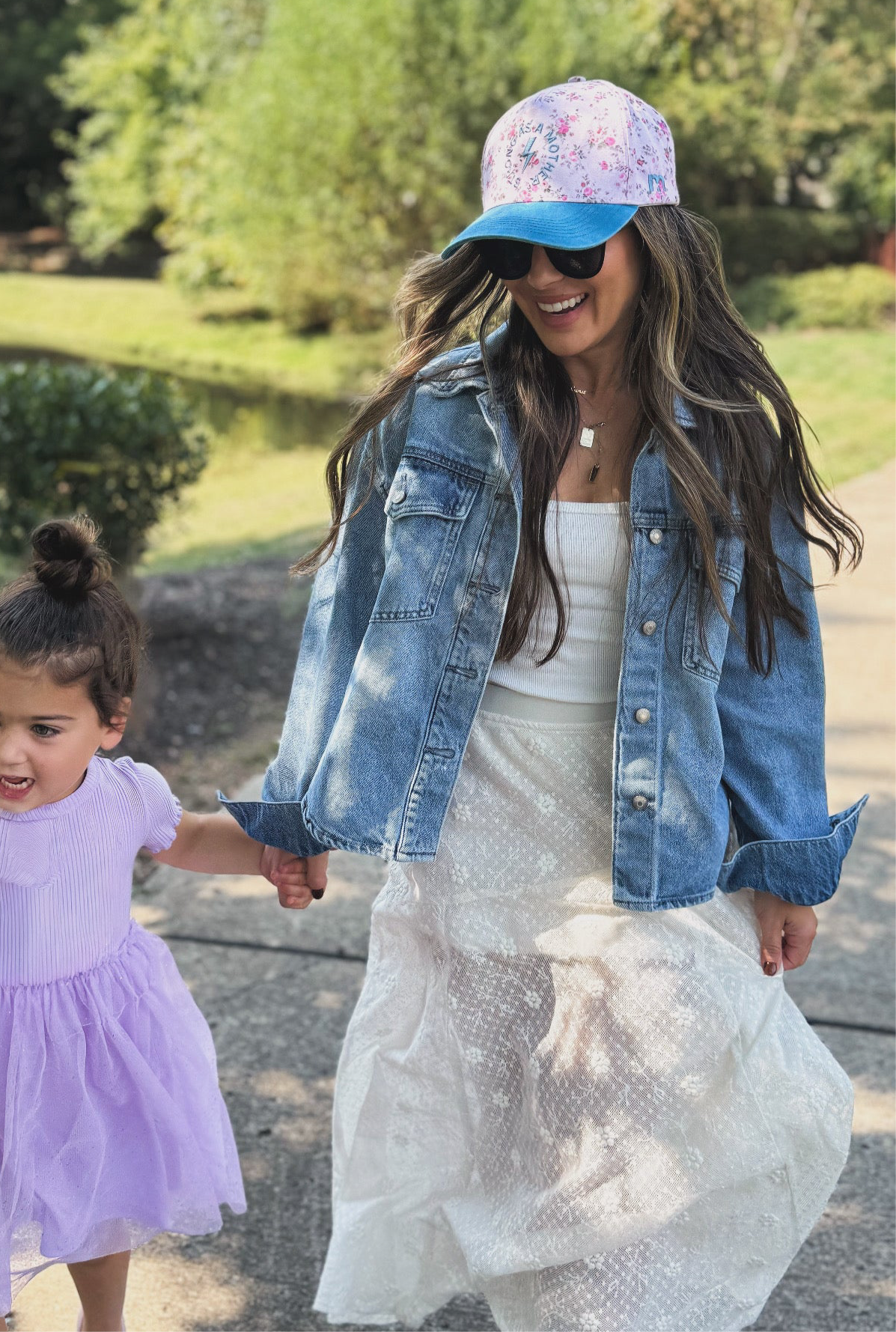 Strong as a mother® Canvas Hat - Floral: Floral