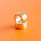 Chunky Brushed Gold Huggies - Pierced Co