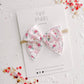 White Nutcracker Bow: Small Pigtails