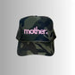 "Mother." Embroidered Trucker Hat- Camo