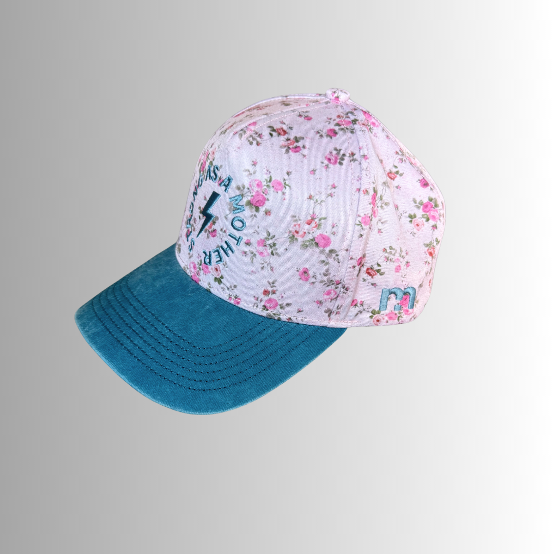 Strong as a mother® Canvas Hat - Floral: Floral