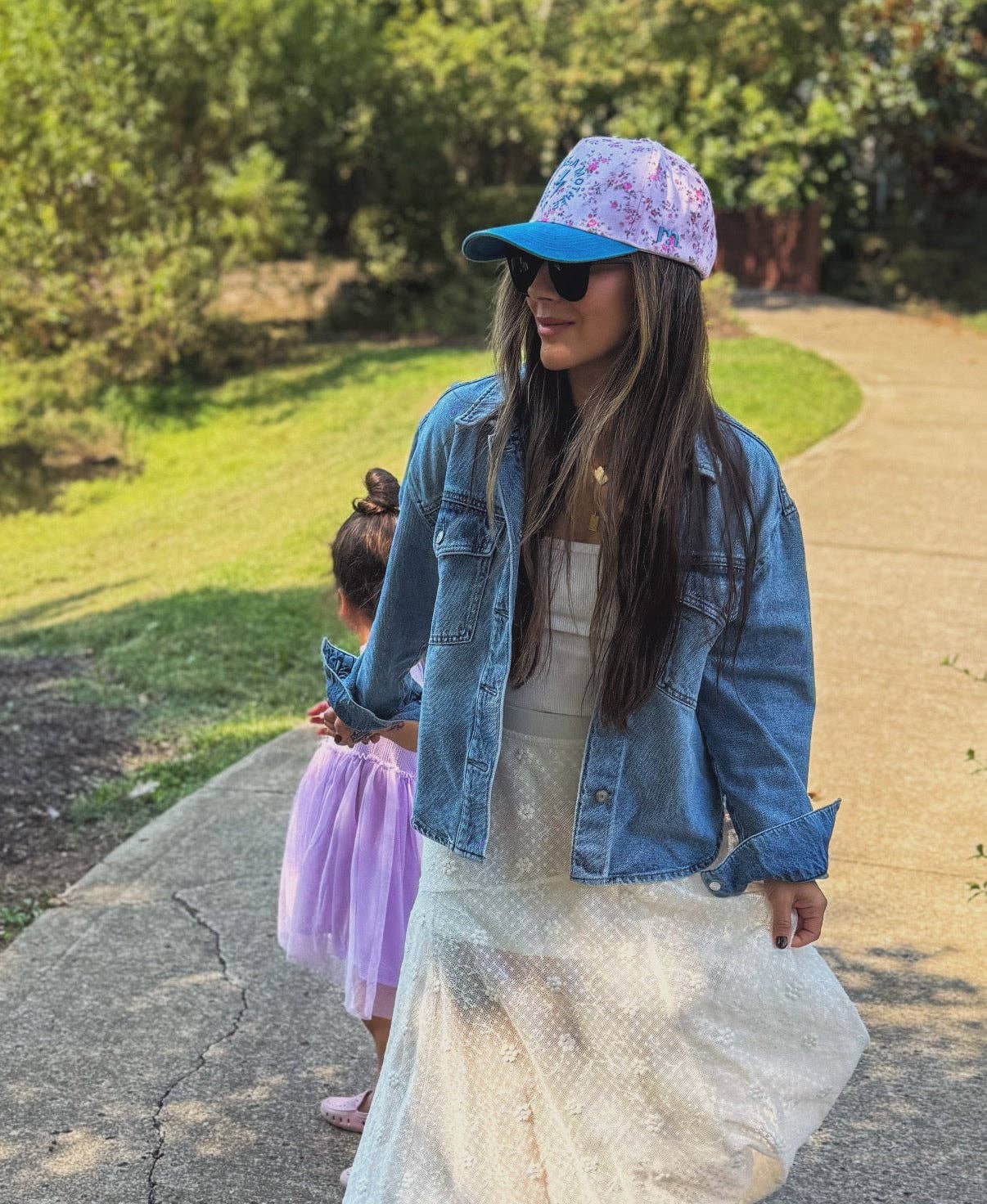 Strong as a mother® Canvas Hat - Floral: Floral