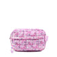 Quilted Scrunchies Floral Bow Printed Pouch
