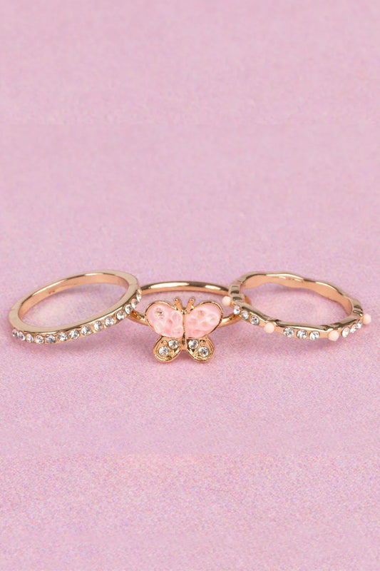 Boutique Chic Butterfly Garden Rings - Great Pretenders