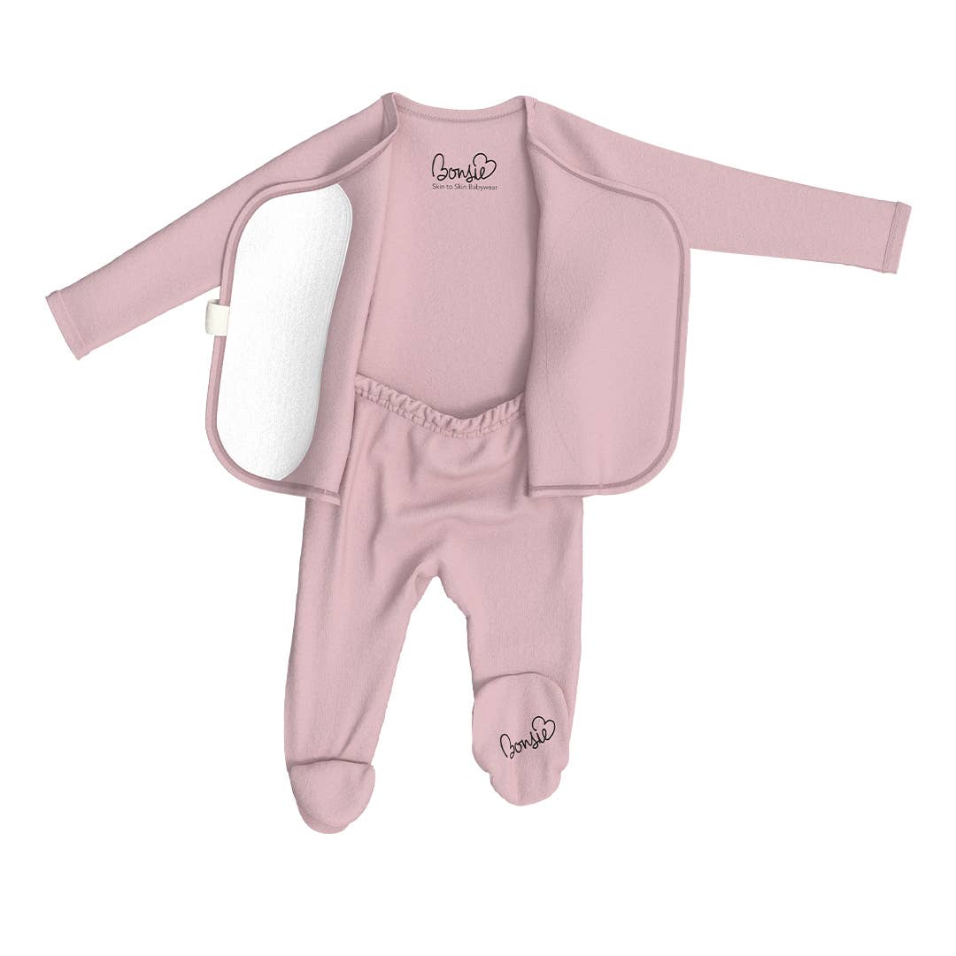 Footie - Peony: 0-3 M
