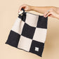 Chenille Blanket - Charcoal Check - Mini/Lovey - Lou Lou & Co