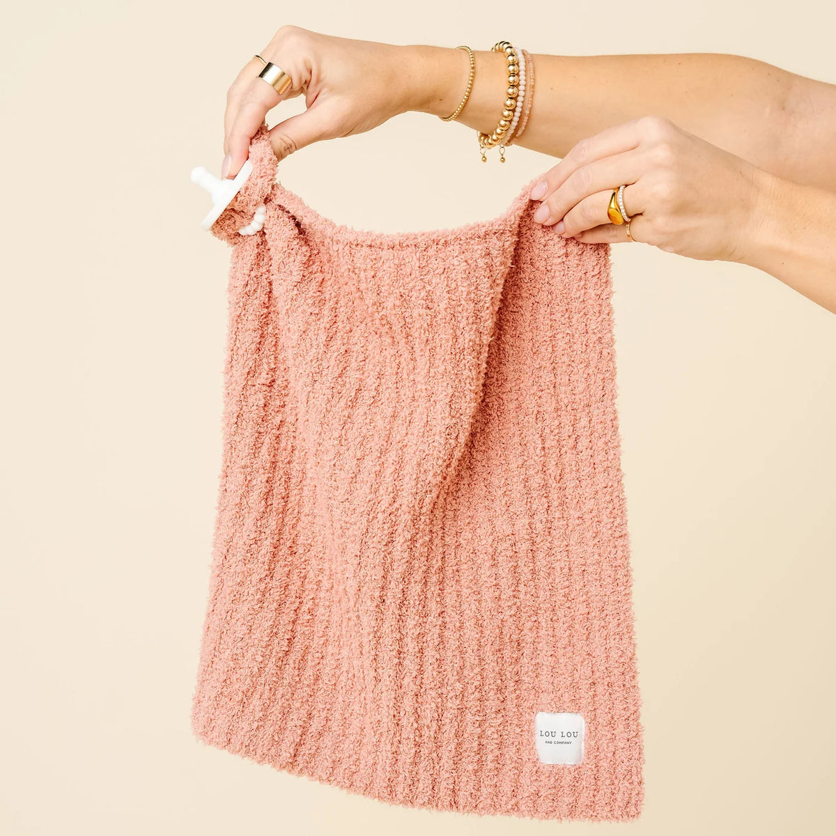 Chenille Blanket - Rose - Mini/Lovey - Lou Lou & Co