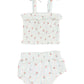 Smocked Ruffle Top & Bloomer, Cherry Stripe - Angel Dear