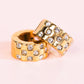 Chunky Diamond Checkered Huggies