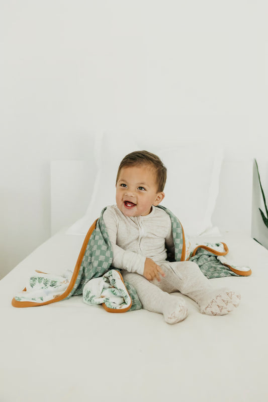 Grayson 3-Layer Stretchy Quilt - Copper Pearl