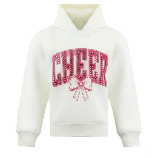 CRYSTAL CHEER BOW SWEATSHIRT
