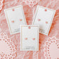 Screwback Stud Earrings - Nora Heart Pink