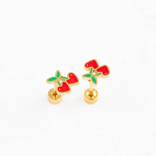 Cherries Studs