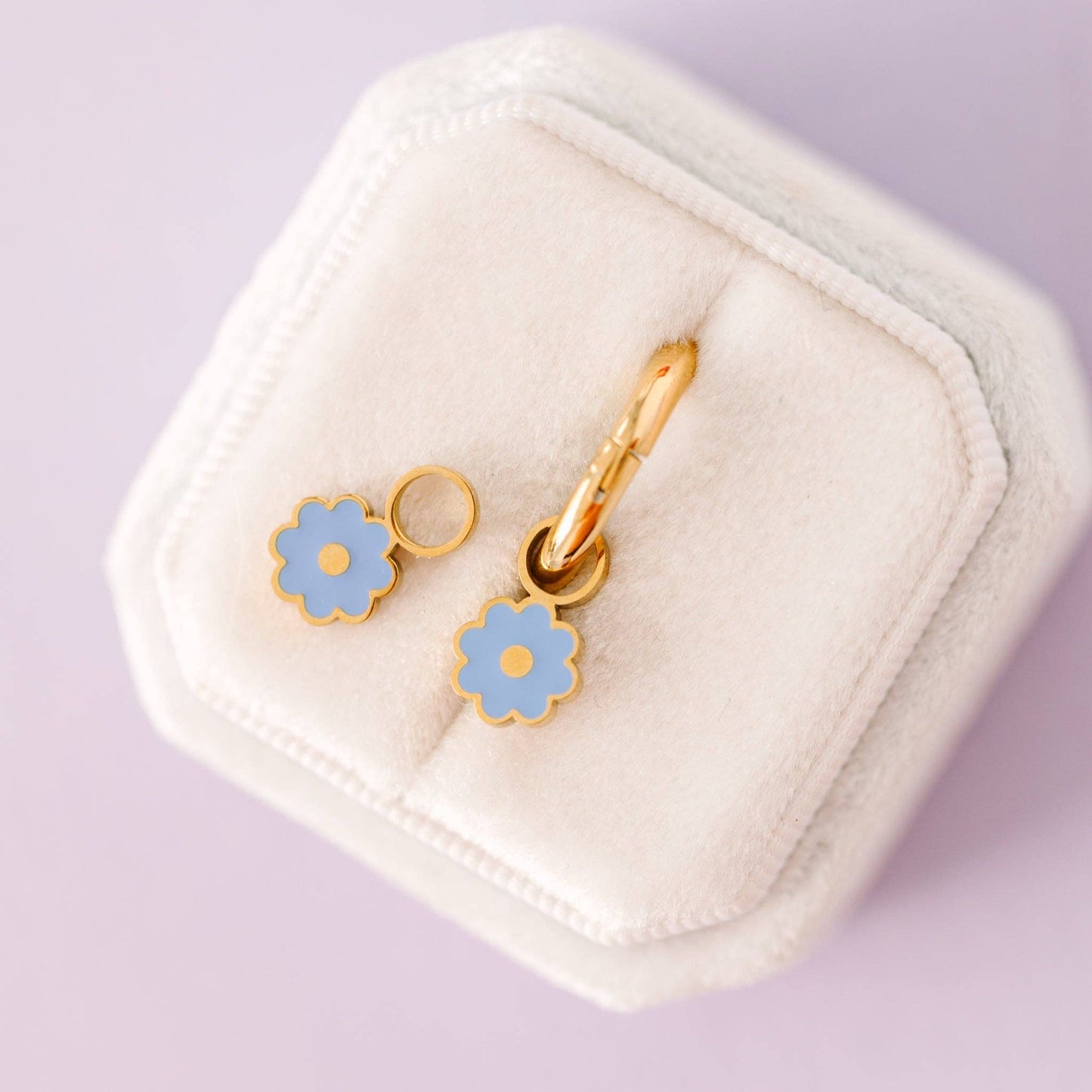 Blue Flower Charms - Pierced Co